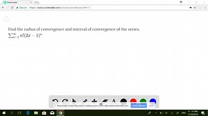 SOLVED:Find the radius of convergence and interval of convergence of the series. ∑n = 1^∞ n!(2x - 1)^n