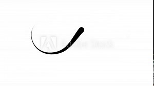 infinity symbol logo icon on a white colour background with black brush stroke loop animation footage clip 4k