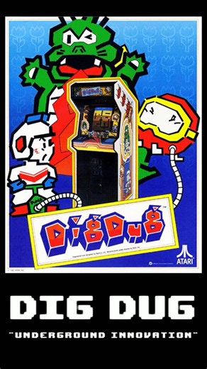 ‘80s Gaming Countdown | DigDug #retrogamings #1980s #arcadegames #digdug