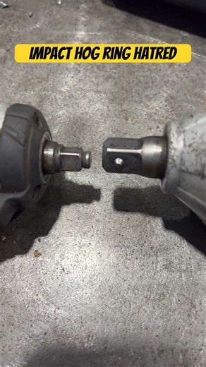 Impact; hog ring vs detent #tools #toolreview #dewalt #milwaukee #impactwrench