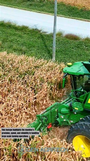 John Deere Combine Harvester – Precision Corn Harvesting #agritech
