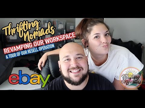 Tour of Ebay Reseller Headquarters Home Office for Full Time Reselling