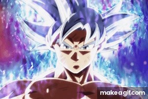 goku ultra instinct on Make a GIF