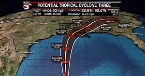 Hurricane Center initiates advisories on potential tropical cyclone in Gulf