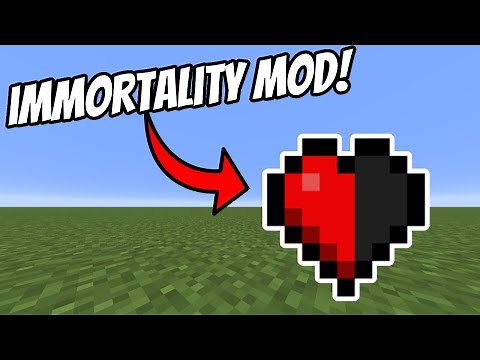 Minecraft: Immortality Mod | become Immortal in Anything! | Mod Showcase
