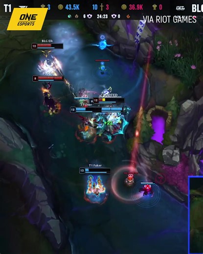 Unkillable Demon King talaga 🤯 #Faker T1 League of Legends / T1 리그오브레전드 #Worlds2024 #LeagueofLegends #LoL | ONE Esports Philippines