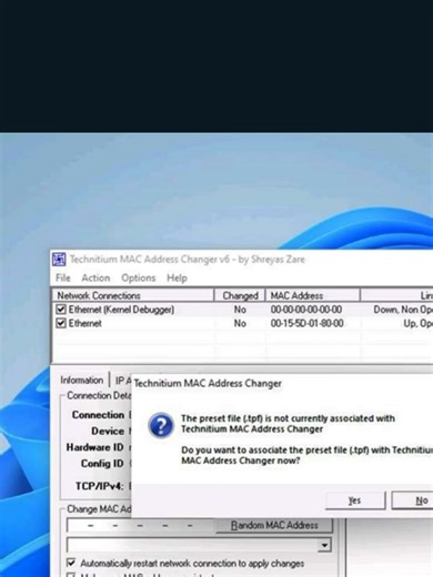 💻 Disguise Your Digital Identity: MAC Address Spoofing for Pentesters #cybersecurity #cybersecurityawareness #cybersecuritytools #cybersecuritytool #cyber #computersecurity #Itsecurity #informationtechnology #ethicalhackingtools #ethicalhacking #ethicalhacker #ethicalhakcers #ethicalhackingtools #ethicalhacker #ethicalhackers