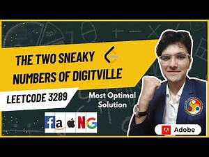 The Two Sneaky Numbers of Digitville | LeetCode 3289 | Brute & Optimal Solution
