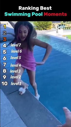 Ranking Funniest Swimming Pool Moments #trending #summer
