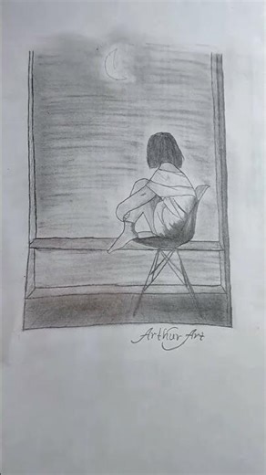 sad girl drawing #drawing #art #sad #tutorial