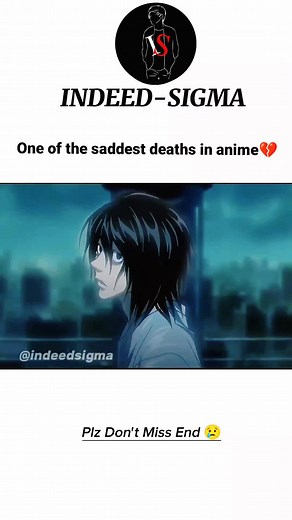 Tragic Death of Ryuzaki in Death Note 🥹😢