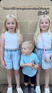 9.2K views · 437 reactions | Skip the queue and book an instore fitting appointment! I can’t believe all my babies will be in uniform next month #clarks | The Hudson Family | Facebook