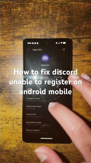 How to fix discord unable to register on android mobile