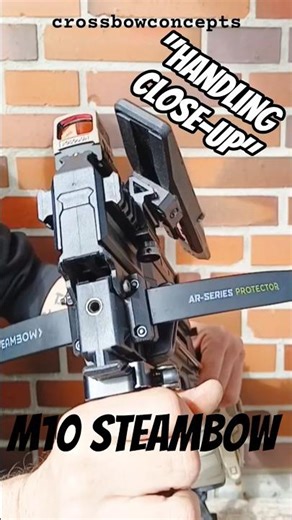 "HANDLING CLOSE-UP" M10 STEAMBOW "PROTECTOR" 135 lbs HOLOSUN HE509-T sand colour style #customizing