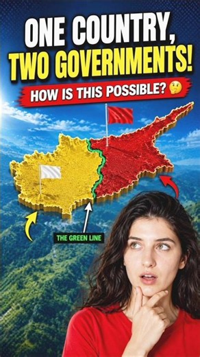 🇨🇾 Why Is Cyprus Divided? The Untold Story of a Split Country! #Cyprus #GeographyFacts