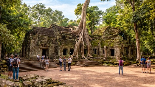 We didn’t expect nature to take over a temple like this