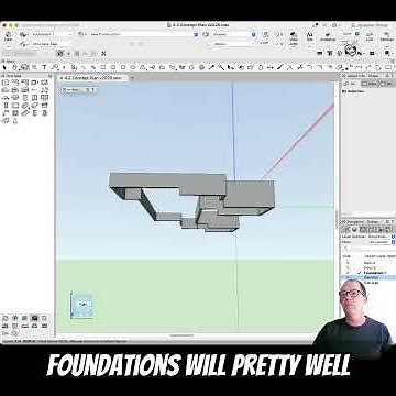 Fit Walls to Foundations #vectorworks #vectorworkstutor