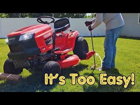 Use this SIMPLE lawnmower lift from Amazon to safely repair your ride