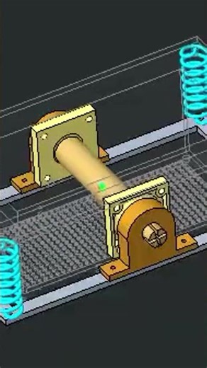 Vibrating screen motion simulation on creo parametric