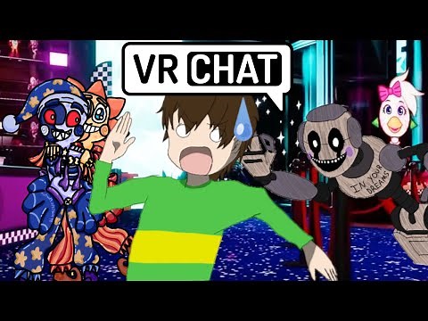 FNAF in VR is Terrifying! Security Breach VRchat RP! VRtale Chara!