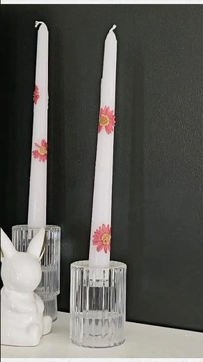 DIY Dried Flower Candles 🌸 Easy Tutorial