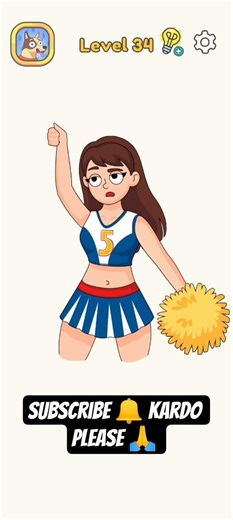 🎮 DOP 4: Draw One Part – Level 34 😱 | Impossible Puzzle?! 99% Players Fail 🔥🖊️#shorts #dop4 #games