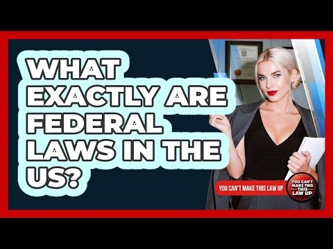 What Exactly Are Federal Laws In The US?