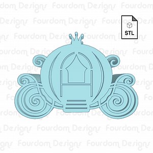 Carriage Straw Topper STL File for 3D Printing - Digital Download - Etsy