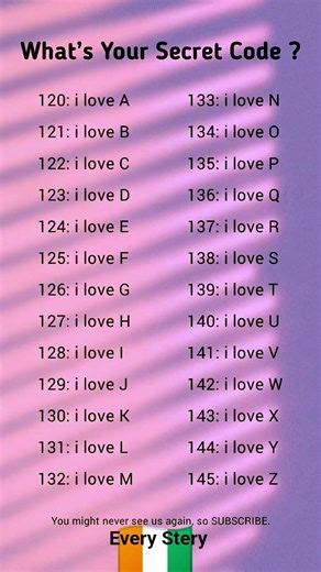 What’s Your Secret Love Code? 🔐❤️ | Comment Your Code
