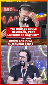 1.4M views · 5K reactions | - "Comment tu as fait craquer Zidane en finale de Coupe du monde ?" - "Sincèrement je n'ai rien fait... C'est la faute de Gattuso."  Marco Materazzi dans le Super Moscato Show. Très fort. | Moscato Show RMC | Facebook