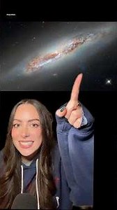 Hubble sees gas escaping a galaxy from hot plasma #space #science #nasa #stem #shorts