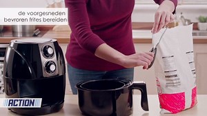 Wie o wie kookt er vanavond? Met de Airfryer maak je in een handomdraai de heerlijkste frietjes, grill je vlees en vis of bak je muffins en appeltaart. Vanaf morgen vind je 'm in de Weekactie voor € 37,72. | Action