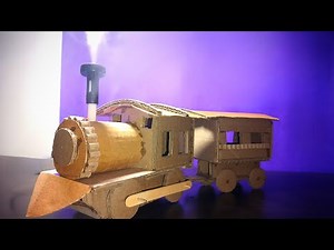Build Your Own INCREDIBLE Cardboard Steam Train Now! train model |