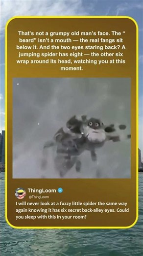 This Spider Is Watching You With 8 Eyes Right Now! 🕷️ #Science #Nature #Spiders