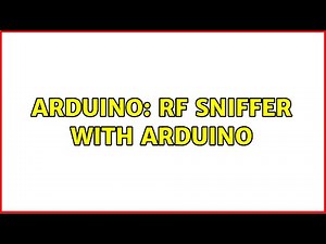 Arduino: RF sniffer with Arduino