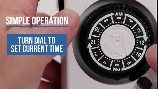 Intermatic HB113 125 Volt Heavy Duty Plug-in Air Conditioner and Appliance Timer , White