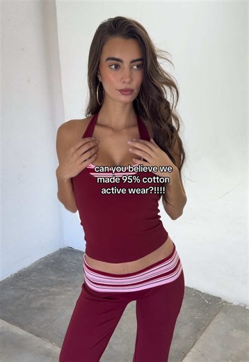 This is COTTON??? Sorry what?! 🫢 Guys we just did our content shoot and I'm SO EXCITED to show you the line up AGHHHH Website will be open by SUNDAY (tomorrow) to view before we actually drop on 14th July, you'll be able to see size chart, prices and the full catalogue 🤭💋 Model is 5'7 wearing a size small in regular length ✨ #activewear #clothing #2000s #gymgirls #y2k