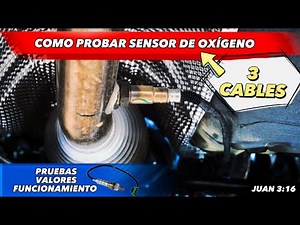 COMO PROBAR SENSOR DE OXÍGENO DE 3 CABLES CON MULTIMETRO Y ESCÁNER