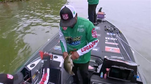 After Match 1, today’s Knockout Round finale wasn’t quite the shootout we expected, but there were still some big bass and big moments. Birthday boy Jacob Wheeler and Fishing Clash Team Series partner Mark Daniels Jr. led the charge into tomorrow’s Championship Round with a strong, steady day. Drew Gill Fishing and Marshall Robinson Fishing had a big day of their own that included some hefty smallmouth on a lake that has otherwise featured predominantly green fish. Check out today’s highlights a