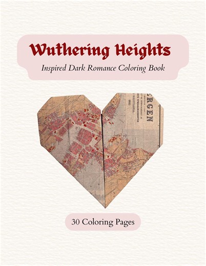 Dark Academia Coloring Book, Victorian Gothic 30 Coloring Pages for Adults, Dark Romance &macabre Art Printable, Wuthering Heights Aesthetic - Etsy