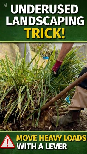 Underused Landscaping Trick: Move Heavy Loads with a Lever