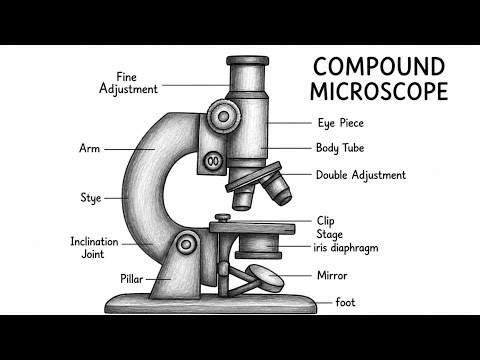 How to Draw a Microscope Easily|Easy Microscope Drawing|Microscope Drawing for School Project |