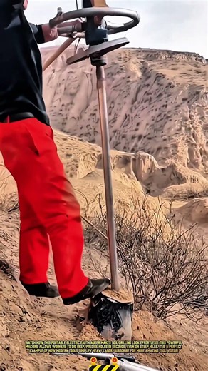 Efficient Soil Drilling Process Using a Portable Electric Earth Auger