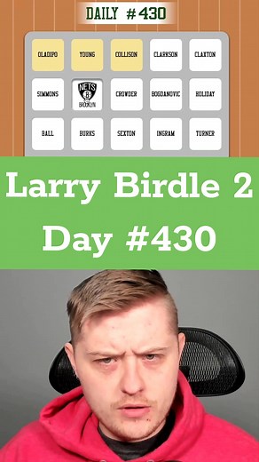 Larry Birdle 2, Day 430. Check out ‘Hoop Theory’ on YouTube & wherever you listen to podcasts. #NBA #Basketball #Sports #Trivia #Game #Quiz #Puzzle #Podcast #Clips #TikTok #fyp #shorts