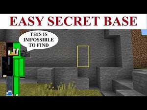 EASY Secret Base Tutorial For Minecraft Bedrock