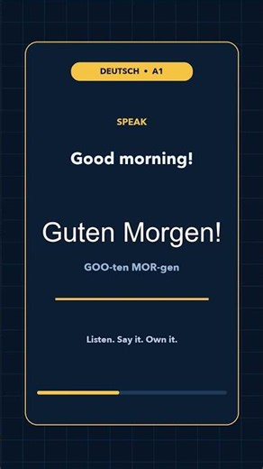 How to Say Good Morning in German 🇩🇪 #Shorts