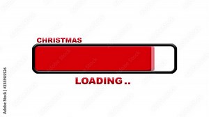 Progress Bar Showing Loading of Christmas