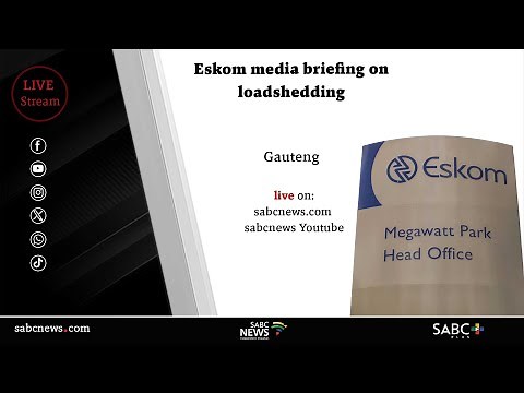Eskom media briefing on loadshedding
