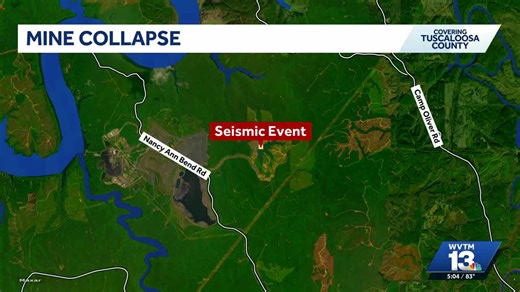 Mine collapse in Tuscaloosa County causes seismic activity similar to small earthquake