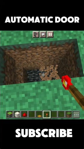 Tutorial of automatic door in minecraft 🤯🔥|| minecraft viral tiktok hack watch till end.. #shorts